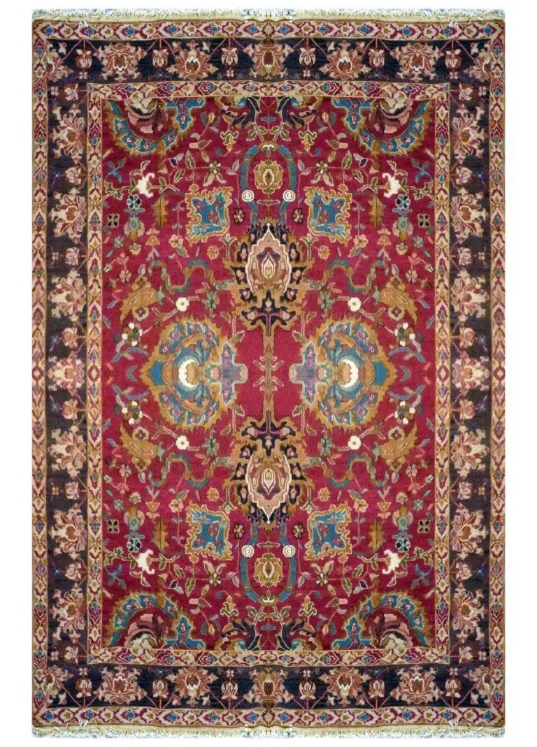 One Of The Kind Indian Hand-Knotted Rug 11'9" x 8'9": ABC Rugs Kilims Collection Indian Traditional Hand-Knotted Rug Made With Natural Wool & Cotton 11'9 X 8'9 (Abc 715) (Red, Brown) Turkish rugs are among the rugs with the most diversity, both with 