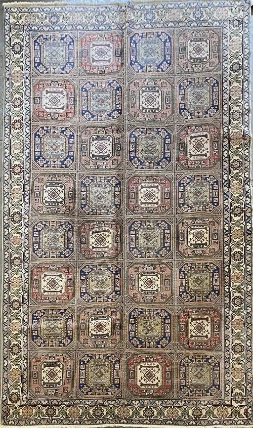 One Of The Kind Turkish Hand-Knotted Rug 6'6" x 9'8": ABC Rugs Kilims Collection Turkish Traditional Natural Wool And Cotton Rug 6'6 X 9'8 (Abctk002) (Rr10379) (Brown, Blue) Turkish rugs are among the rugs with the most diversity, both with respect to th