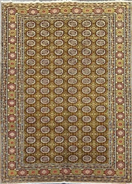 One Of The Kind Turkish Hand-Knotted Rug 6' x 9'4": ABC Rugs Kilims Collection Turkish Hand-Knotted Traditional Natural Wool Rug 6' X 9'4 Abctk004 (Rr10127) (Brown) Turkish rugs are among the rugs with the most diversity, both with respect to the type 