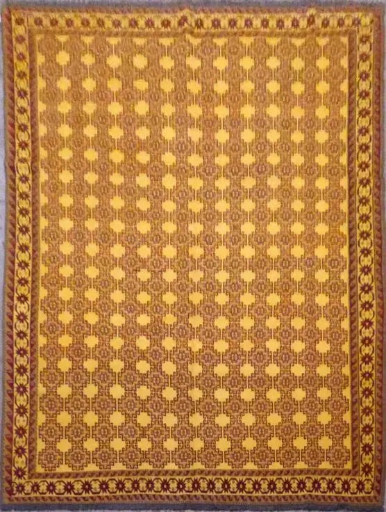 One Of The Kind Turkish Hand-Knotted Rug 9'4" x 7'1": ABC Rugs Kilims Collection Turkish Hand-Knotted 100% Natural Wool Sumak Rug 9'4'' X 7'1'' (Abcr21940) (Cream, Brown) Turkish rugs are among the rugs with the most diversity, both with respect to the t