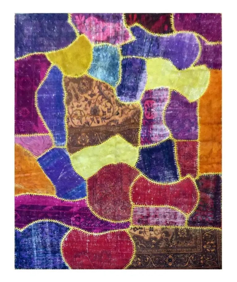 One Of The Kind Turkish Hand-Knotted Rug 8'7" x 6'0": ABC Rugs Kilims Collection Turkish Hand-Knotted 100% Natural Wool Rug 8'7'' X 6'0'' (Abc048995) (Red, Blue, Purple) Turkish rugs are among the rugs with the most diversity, both with respect to the ty