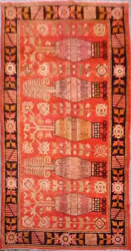 One Of The Kind Turkish Hand-Knotted Rug 11'10" x 5'8": ABC Rugs Kilims Collection Turkish Hand-Knotted 100% Natural Wool Rug 11'10'' X 5'8'' (Abcr157399) (Red, Brown) Turkish rugs are among the rugs with the most diversity, both with respect to the type o