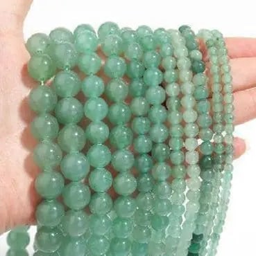 Gemstone Beads Necklace - Handmade Stone Jewelry,Green Aventurine, Size 8mm/50cm, NO.24: Natural Gemstone Beads Necklace - Handmade Natural Stone Jewelry,Green Aventurine, Size 8mm/50cm, NO.24 We can arrange GIA certification and verification for vintage jewelry, diamonds, and gemstones. 