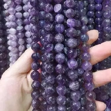 Gemstone Beads Necklace - Handmade Stone Jewelry,Amethyst, Size 6mm/50cm, NO.5: Natural Gemstone Beads Necklace - Handmade Natural Stone Jewelry,Amethyst, Size 6mm/50cm, NO.5 We can arrange GIA certification and verification for vintage jewelry, diamonds, and gemstones. The cost 