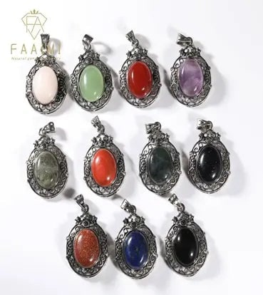Handmade Stone Gemstone Pendant, Copper & Silver, with Chain, Stone Size 13*18mm, Vin-Pen121: Natural Gemstone Beads Necklace - Handmade Natural Stone Jewelry,Rose Quartz, Size 6mm/50cm, NO.1 We can arrange GIA certification and verification for vintage jewelry, diamonds, and gemstones. The co