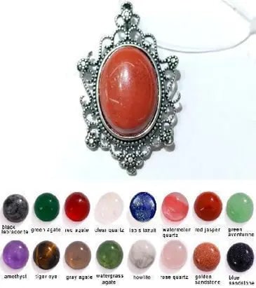 Handmade Stone Gemstone Pendant, Copper & Silver, with Chain, Stone Size 13*18mm, Vin-Pen111: Natural Gemstone Beads Necklace - Handmade Natural Stone Jewelry,Rose Quartz, Size 6mm/50cm, NO.1 We can arrange GIA certification and verification for vintage jewelry, diamonds, and gemstones. The co