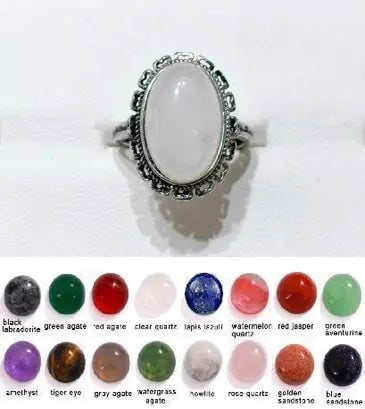 Handmade Stone Gemstone Rings with Copper & Silver, Stone Size 10*14mm, Vin-Rin07: Natural Gemstone Beads Necklace - Handmade Natural Stone Jewelry,Rose Quartz, Size 6mm/50cm, NO.1 We can arrange GIA certification and verification for vintage jewelry, diamonds, and gemstones. The co