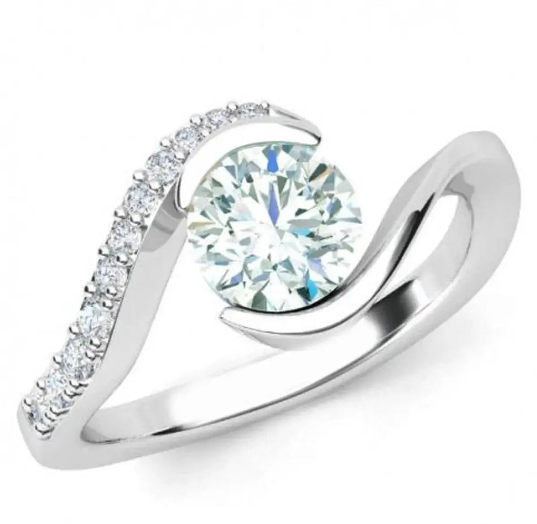Exceptional Quality 1.11 Ct Vvs1 +Round Ice Blue White Moissanite Diamond Engagement Ring 925 Silver: Our gemstones are organic, natural stones suitable for investment, collectors, and fine jewelry, each accompanied by an authentic certification. Our 925 silver pieces are rhodium-plated and finished w