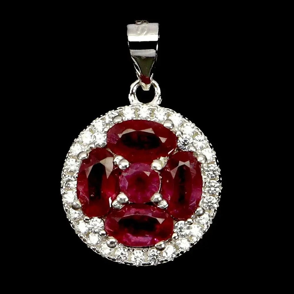 Exceptional Quality 925 Sterling Silver Pendant Oval Ruby 5x3mm Gemstone Jewelry Cus-Jew93: Our gemstones are organic, natural stones suitable for investment, collectors, and fine jewelry, each accompanied by an authentic certification. Our 925 silver pieces are rhodium-plated and finished w