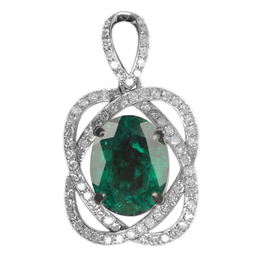 Exceptional Quality 2.65Ct Oval Shape Green Emerald Women's Pendant In 925 Sterling Silver: Our gemstones are organic, natural stones suitable for investment, collectors, and fine jewelry, each accompanied by an authentic certification. Our 925 silver pieces are rhodium-plated and finished w
