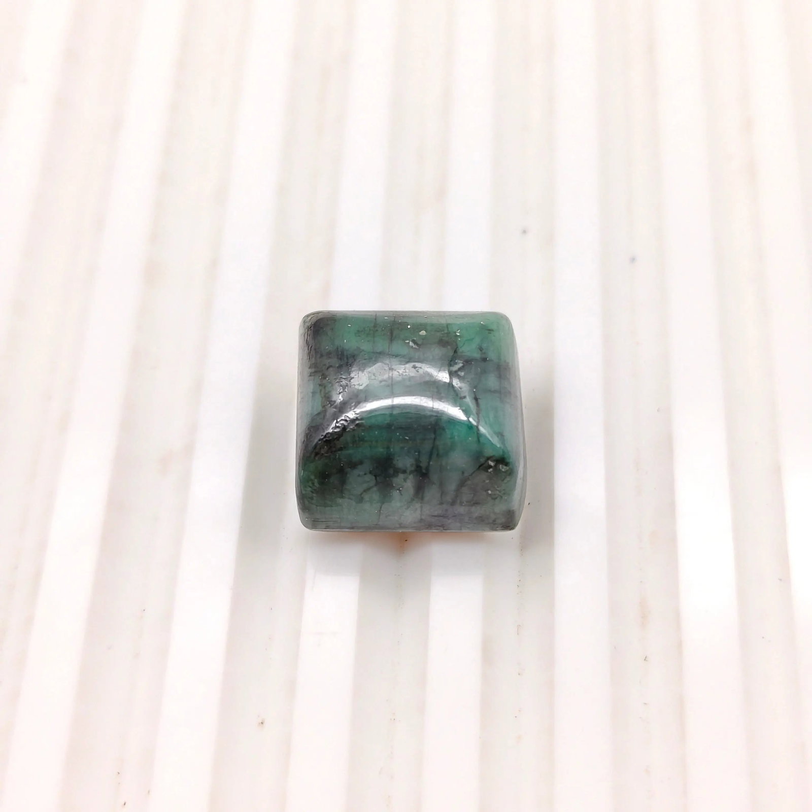 Exceptional Quality SQUARE CABOCHON EMERALD, GREEN COLORED, INDIAN GEMSTONE, WEIGHT 23.6 CTS: ABC Rugs, Kilims & Jewelry offers internationally certified and verified pieces, with documentation provided by trusted gemological institutions, manufacturers, and industry professionals. At ABC