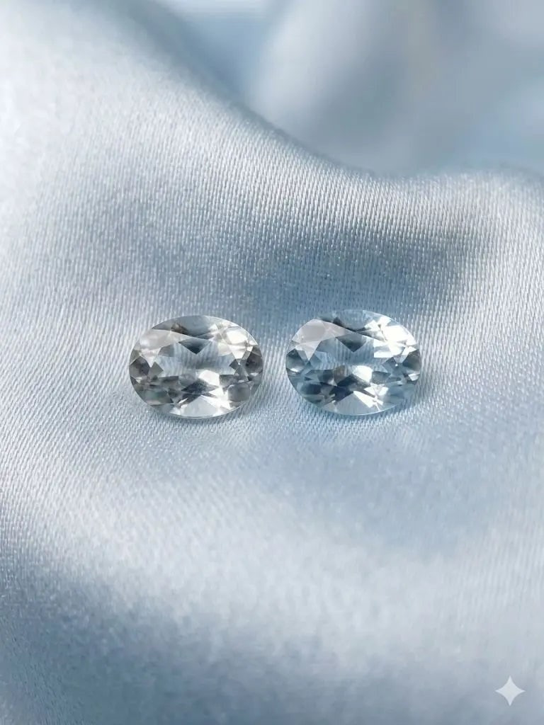 Exceptional Quality Aquamarine, Oval Shaped, lite Blue Colored, Weight 0.30Ct.,Dimensions 5x3mm.: ABC Rugs, Kilims & Jewelry offers internationally certified and verified pieces, with documentation provided by trusted gemological institutions, manufacturers, and industry professionals. At ABC