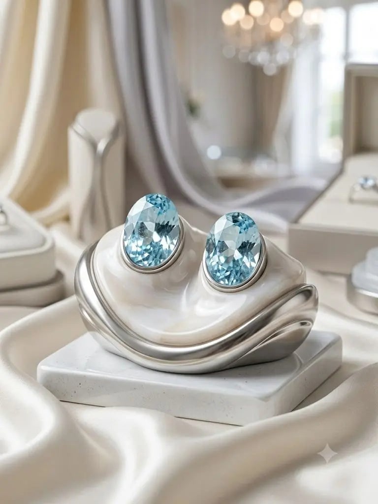 Exceptional Quality Aquamarine, Oval Shaped, lite Blue Colored, Weight 0.32Ct.,Dimensions 5x3mm.: ABC Rugs, Kilims & Jewelry offers internationally certified and verified pieces, with documentation provided by trusted gemological institutions, manufacturers, and industry professionals. At ABC 