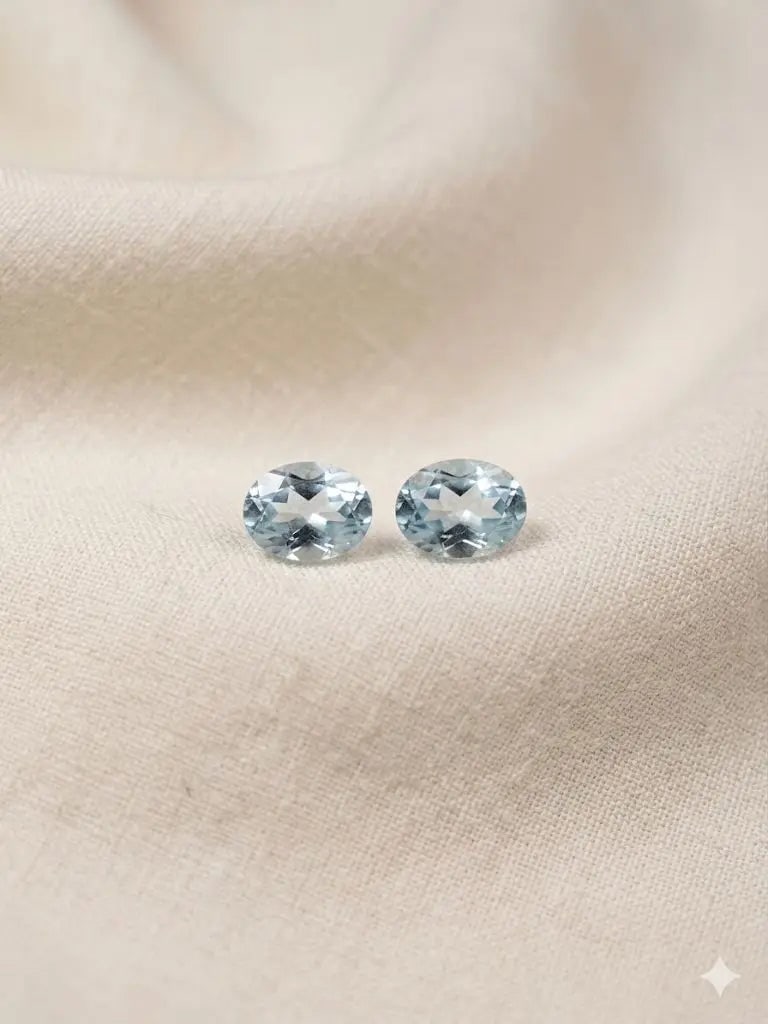 Exceptional Quality Aquamarine, Oval Shaped, lite Blue Colored, Weight 0.32Ct.,Dimensions 5x3mm.: ABC Rugs, Kilims & Jewelry offers internationally certified and verified pieces, with documentation provided by trusted gemological institutions, manufacturers, and industry professionals. At ABC