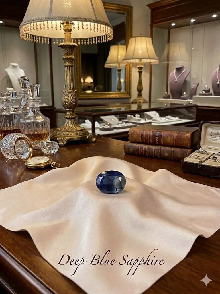 Exceptional Quality Sapphire, Oval/Mixed Shaped, Blue Semi-Transparent Colored, 5.35Ct.: ABC Rugs, Kilims & Jewelry offers internationally certified and verified pieces, with documentation provided by trusted gemological institutions, manufacturers, and industry professionals. At ABC 