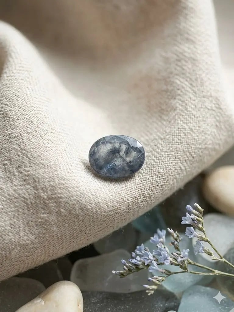 Exceptional Quality Sapphire, Oval/Mixed Shaped, Blue Semi-Transparent Colored, 6.20Ct.: ABC Rugs, Kilims & Jewelry offers internationally certified and verified pieces, with documentation provided by trusted gemological institutions, manufacturers, and industry professionals. At ABC