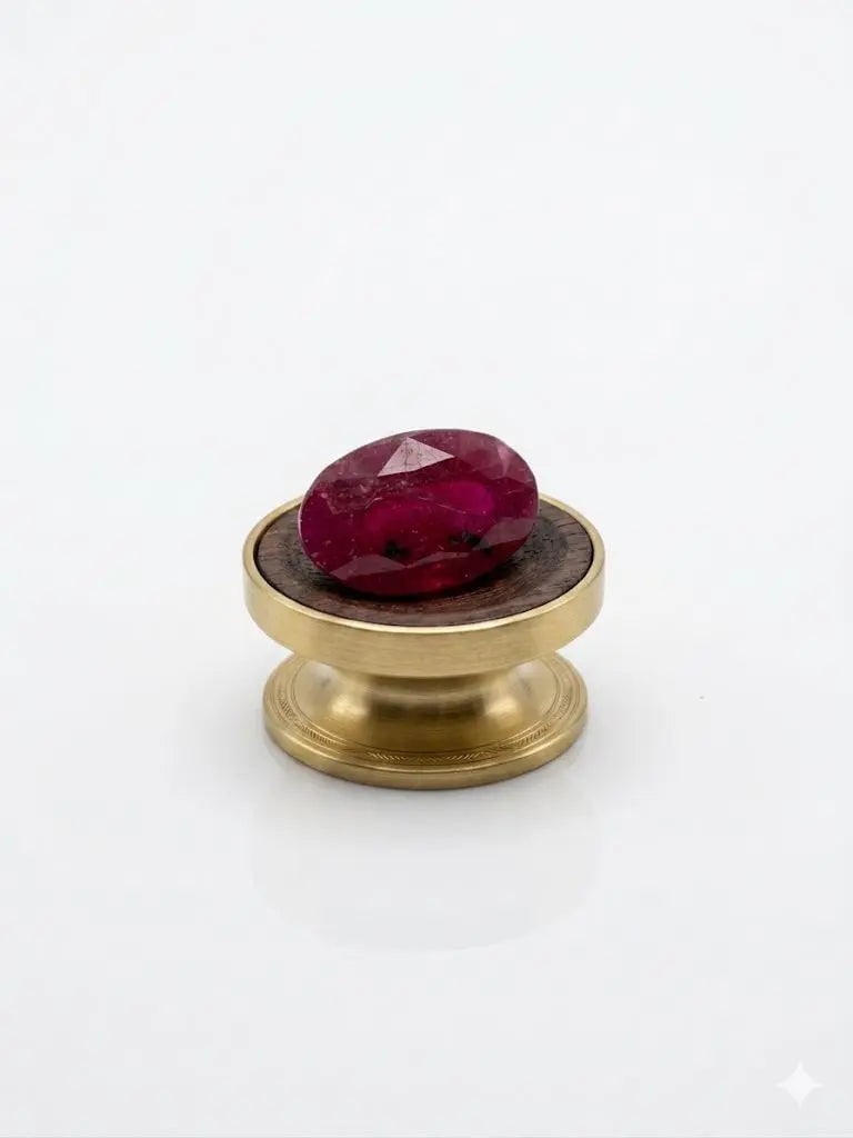 Exceptional Quality Ruby Manik, Oval/Mixed Shaped, Red semi transparent Colored, 6.65Ct.: ABC Rugs, Kilims & Jewelry offers internationally certified and verified pieces, with documentation provided by trusted gemological institutions, manufacturers, and industry professionals. At ABC