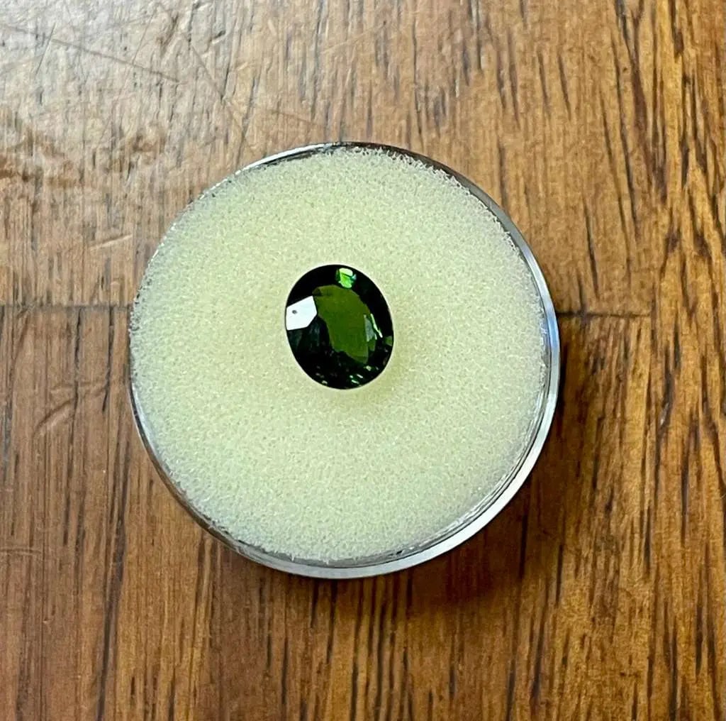 Exceptional Quality Brazilian Tourmaline Gemstone (1.43 Carats), Chrome Color Item#05, Gem162: ABC Rugs, Kilims & Jewelry offers internationally certified and verified pieces, with documentation provided by trusted gemological institutions, manufacturers, and industry professionals. At ABC 