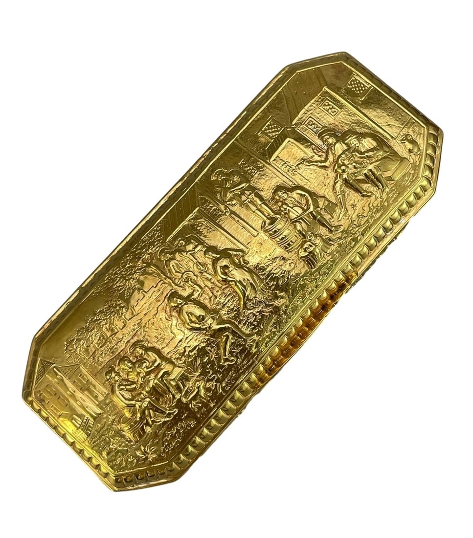 A GERMAN HANAU SILVER-GILT REPOUSSe RECTANGULAR BOX, 19TH CENTURY (1 of 5)