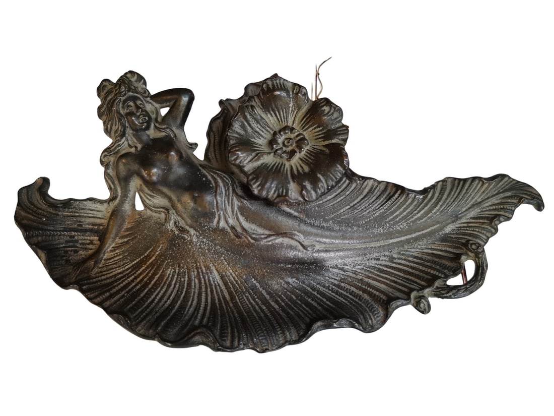 A FRENCH ART NOUVEAU COPPER AND IRON INKSTAND, CIRCA 1910S (1 of 1)