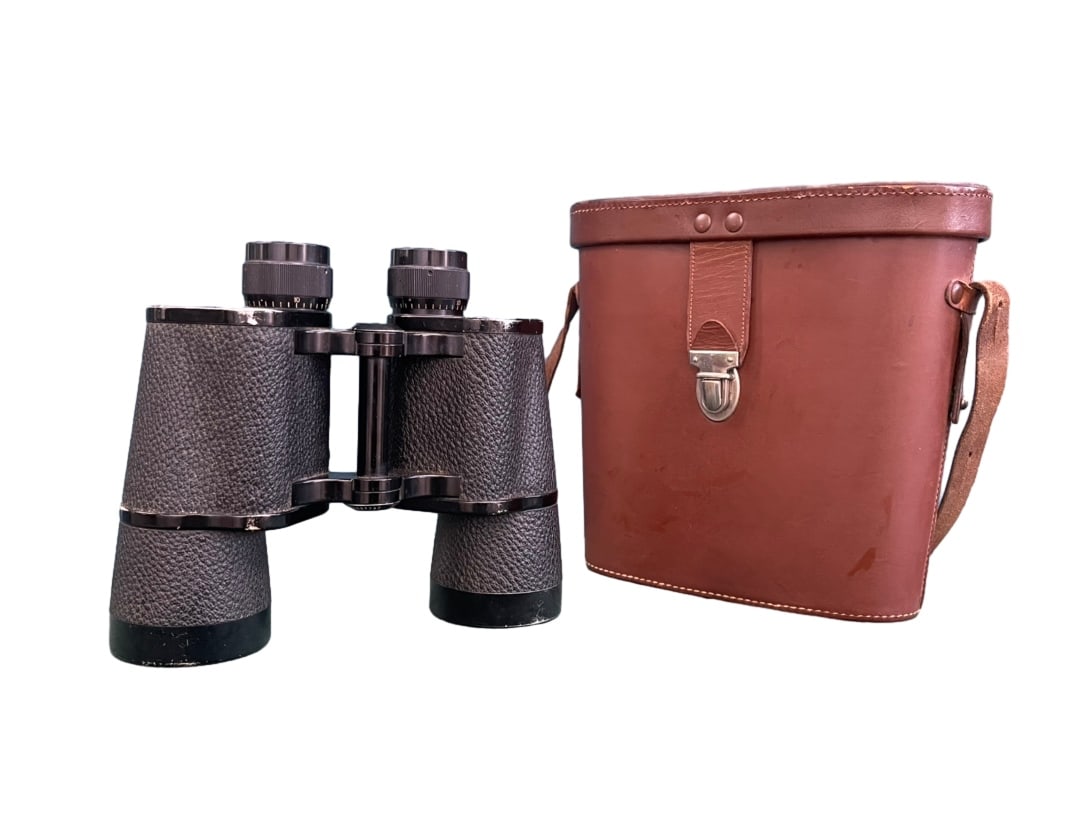A PAIR OF EAST GERMAN CARL ZEISS JENA DEKARIS 10X50 BINOCULARS, CIRCA 1960S: A PAIR OF EAST GERMAN CARL ZEISS JENA DEKARIS 10X50 BINOCULARS, CIRCA 1960S A Carl Zeiss Jena Dekaris 10×50 Telescope, East Germany, 1960s. Custom-imported military telescope, clear optics in origina
