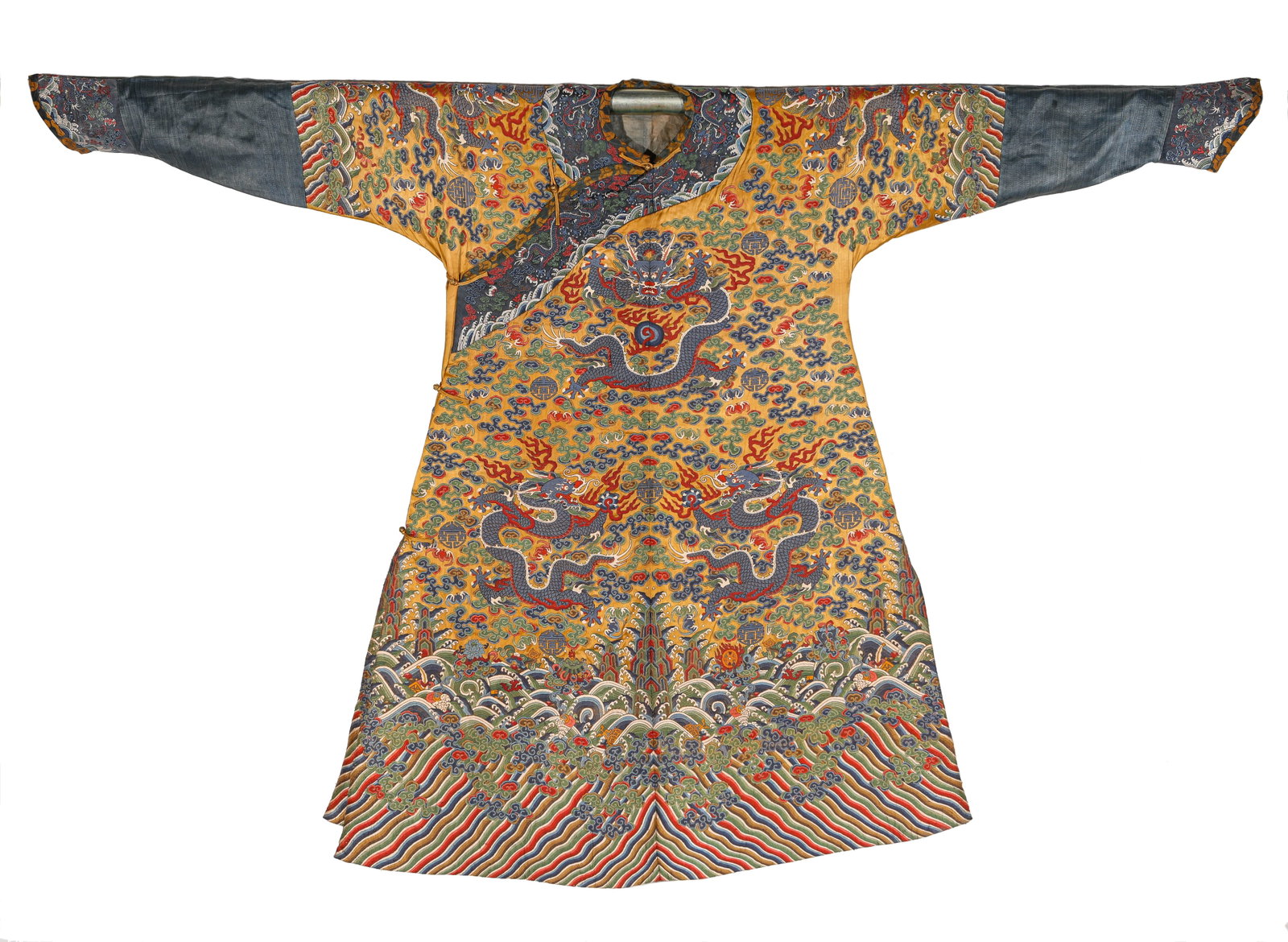 A DRAGON ROBE: A DRAGON ROBE Width: 210 cm (82.7 in.), Height: 137 cm (53.9 in.). All measurements are approximate.