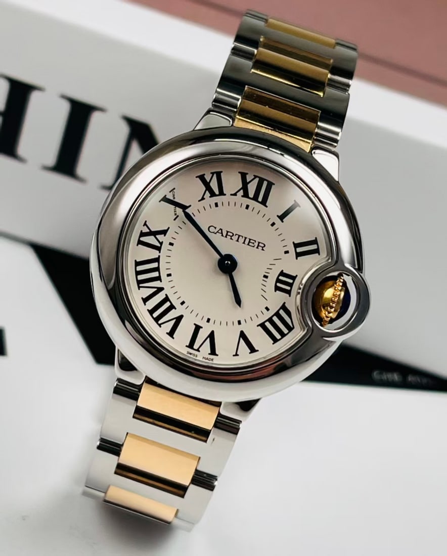 CARTIER BALLON BLEU WRISTWATCH, REF. W69007Z3: CARTIER BALLON BLEU WRISTWATCH, REF. W69007Z3 Cartier Ballon Bleu W69007Z3, powered by the Cartier calibre 057 quartz movement for accurate, stable, and long-lasting performance, featuring a 28.6 mm