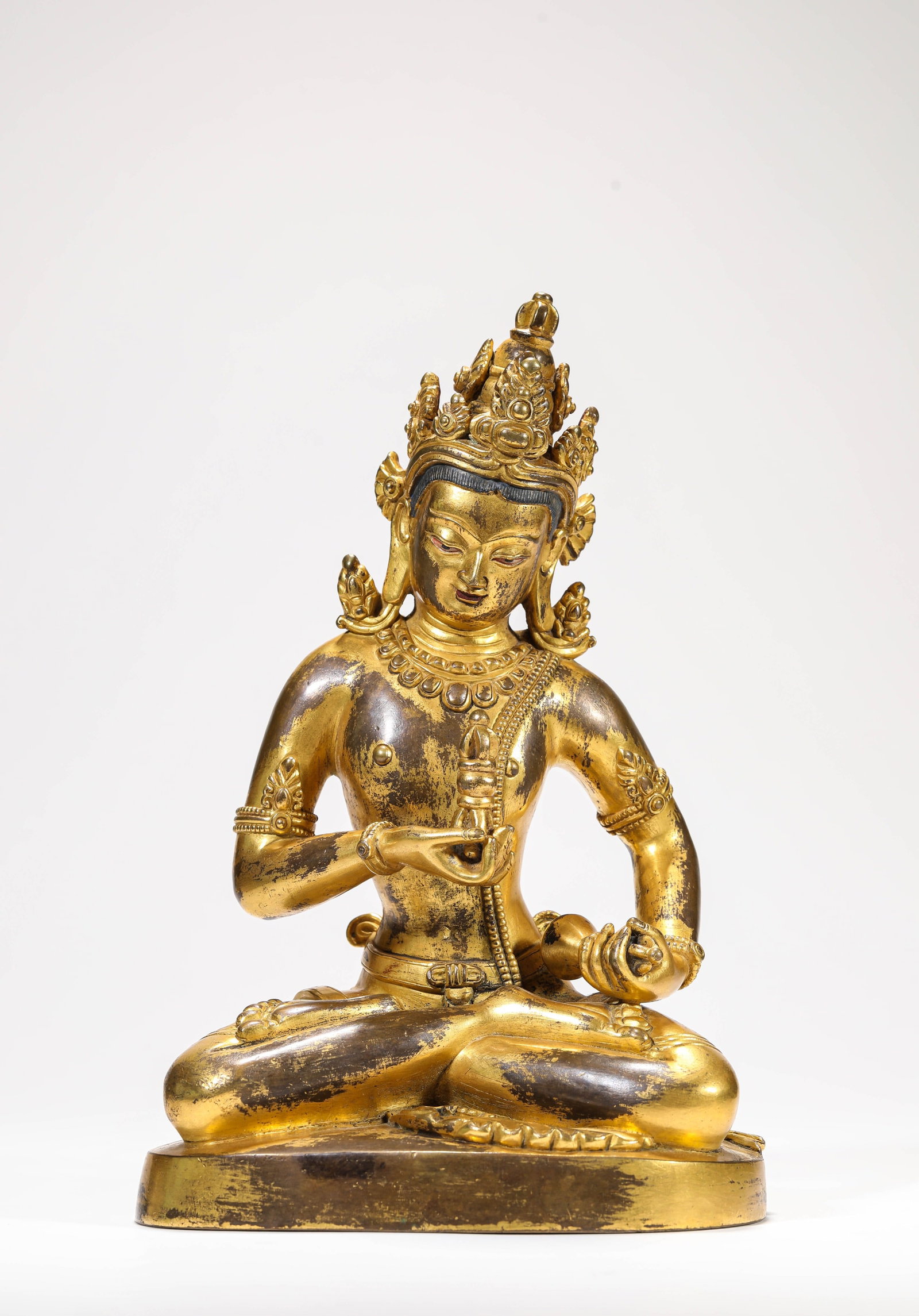 A GILT-BRONZE VAJRASATTVA FIGURE (1 of 7)