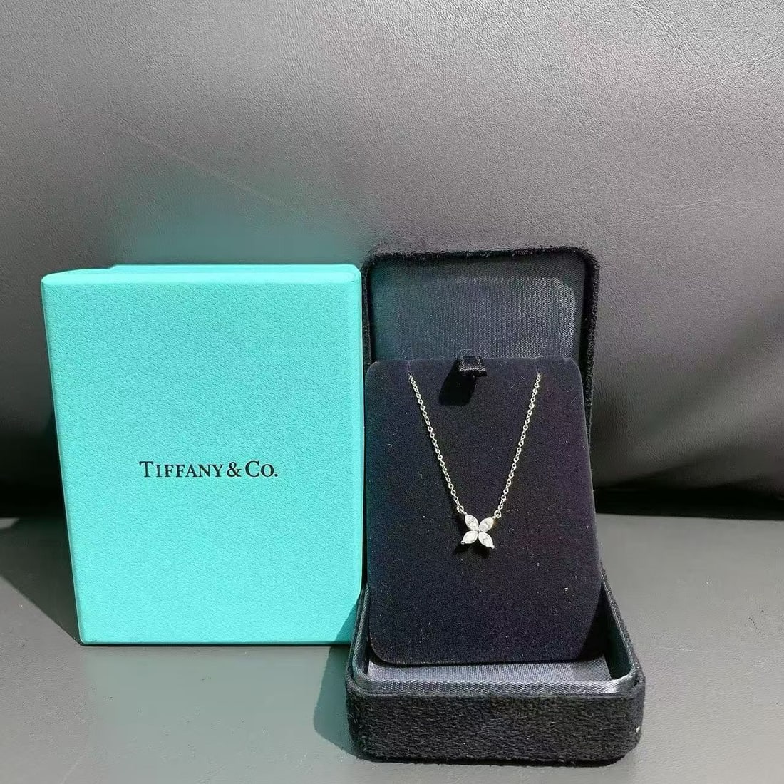 Tiffany & Co. Victoria Pendant Necklace Diamond 18K White Gold: An ode to the natural world, the Victoria collection by Tiffany & Co. incorporates vines and floral motifs. Each design is encrusted with sparkling white diamonds.