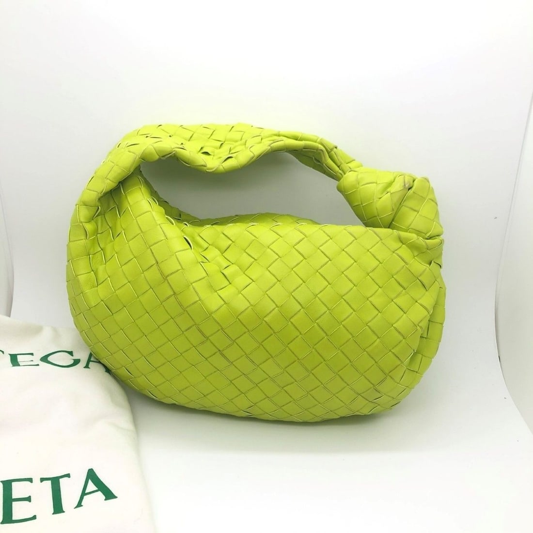 Bottega Veneta Intrecciato Teen Jodie Bag yellow shoulder bag Origin Italy: Good condition, normal signs of use, inside is clean, scratches on the leather surface;