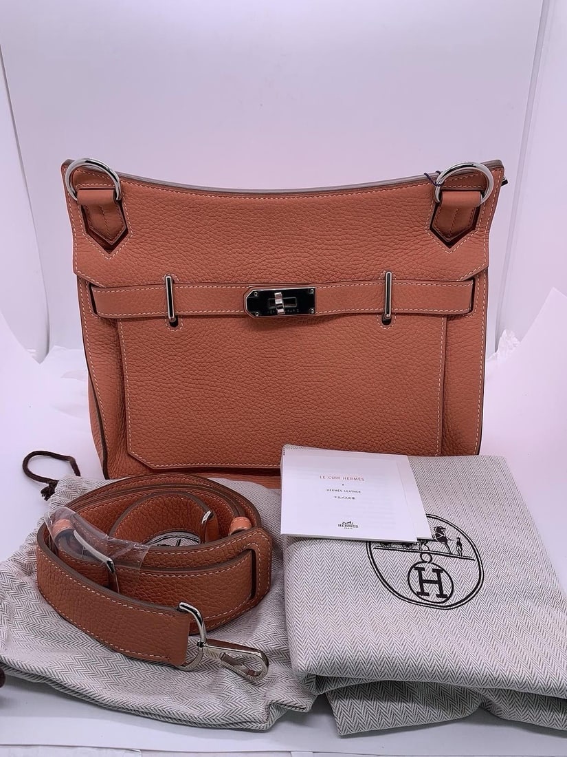 HERMES JYPSIERE 31 Stamp Q Crayfish powder shoulder bag handbag France (1 of 18)