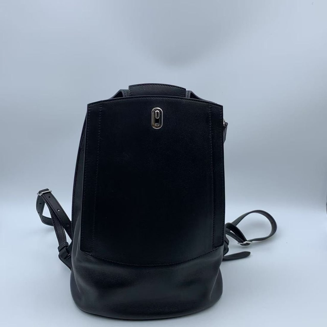 Hermes GR24 Backpack Evercolor black Silver Metal France: Normal signs of daily use