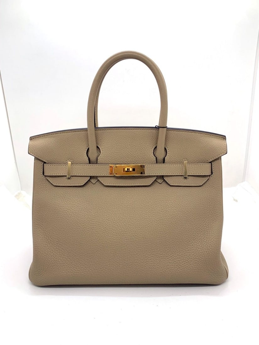 Hermes Birkin 30 Togo Leather Trench Bag GHW Stmap X (1 of 20)