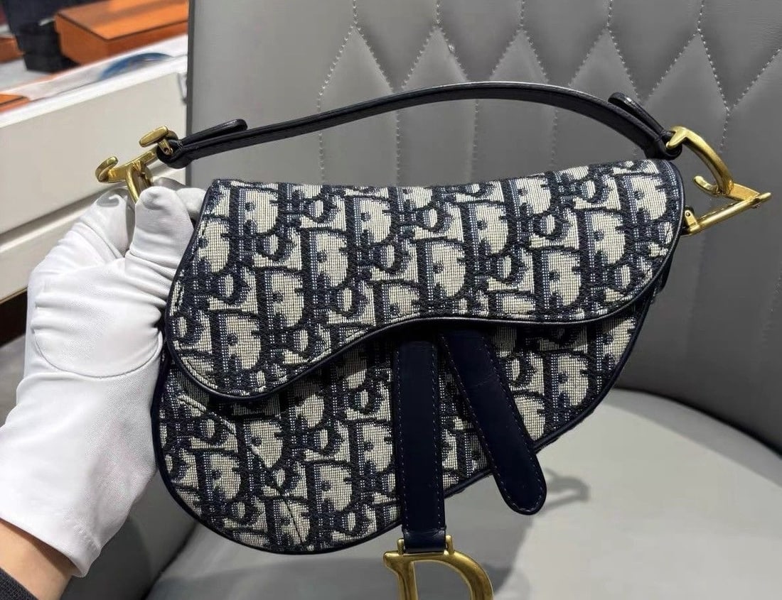 Christian Dior Monogram Saddle 2WAY Shoulder bag Crossbody small handbag Italy: Normal signs of daily use