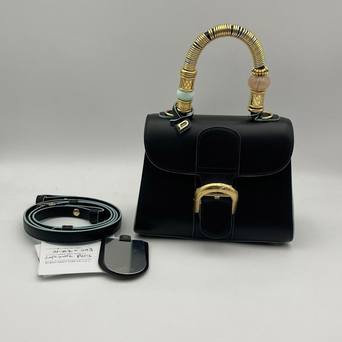 Delvaux Mini Brillant Bag Metal handle Special Edition handbag origin France (1 of 20)