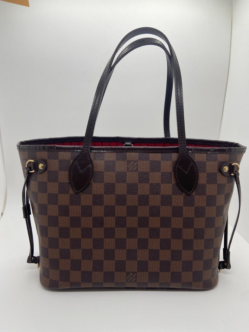Louis Vuitton Damier Ebene Neverfull Small PM Tote Bag GHW (1 of 20)