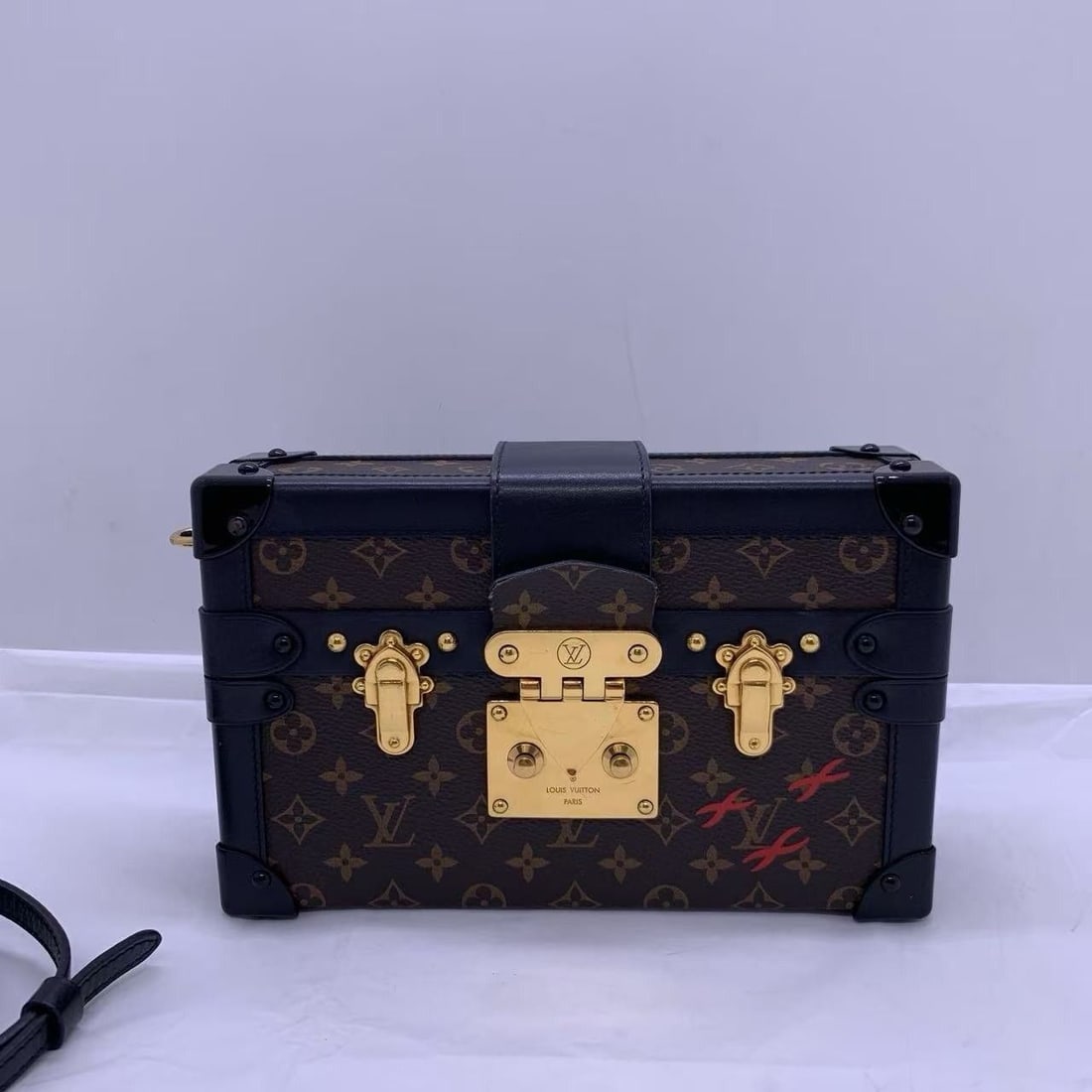 Louis Vuitton Petite Malle shoulder bag Monogram Canvas handbag 20cm (1 of 16)