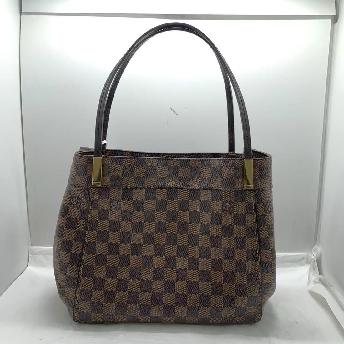 LOUIS VUITTON LV GHW Marylebone PM Shoulder Bag Damier Brown original France: Normal signs of daily use