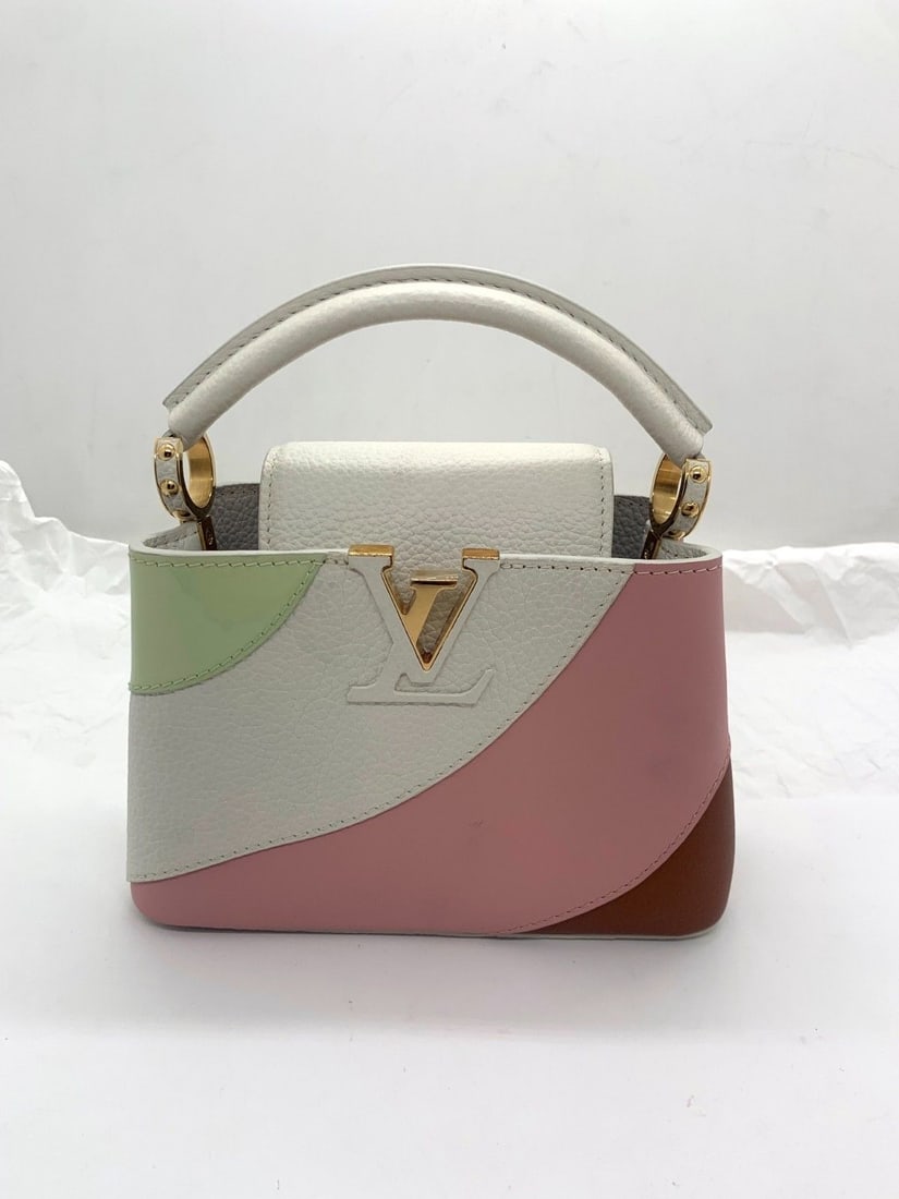 Louis Vuitton Taurillon Calfskin Patent Gelato Mini Capucines 2way Shoulder Bag (1 of 20)