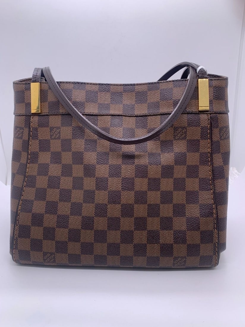 Louis Vuitton Damier Ebene Marylebone PM shoulder bag canvas Origin Fance: Normal signs of wear, scuffs on the four corners, small - area leather damage on the surface, scratches on the hardware, clean interior.