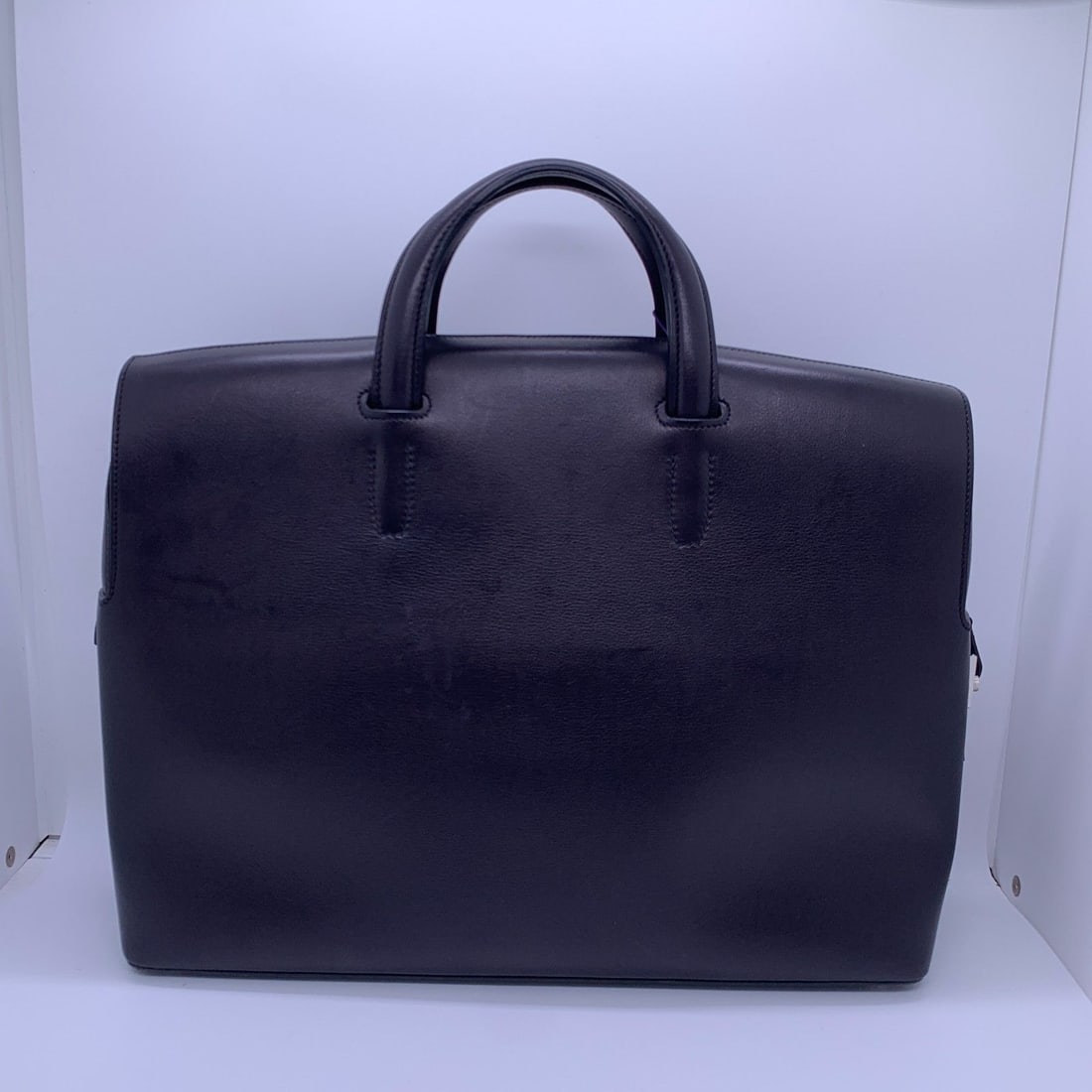 Hermes Cityhall 38 Briefcase Bleu Nuit Leather Document Bag (1 of 20)