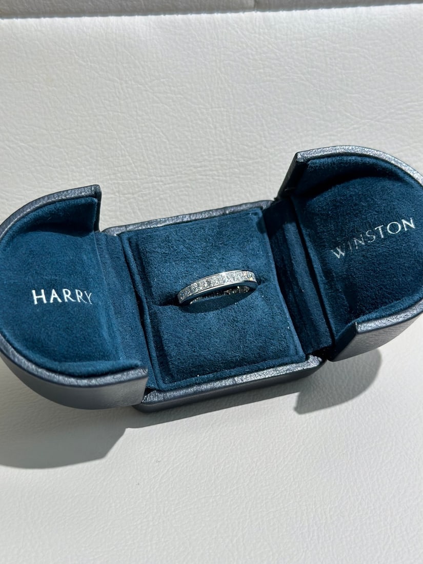 Harry Winston Vintage Platinum T Emerald-Cut Diamond Ring (1 of 8)