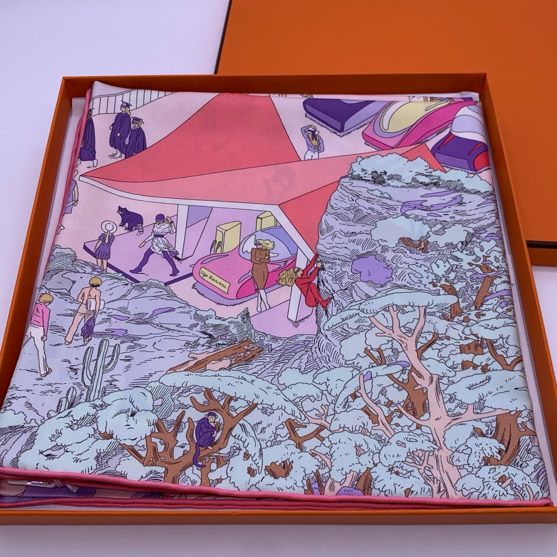Hermes 90 silk square scarf (1 of 5)