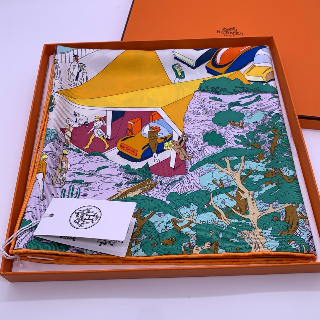 Hermes 90 silk square scarf (1 of 5)