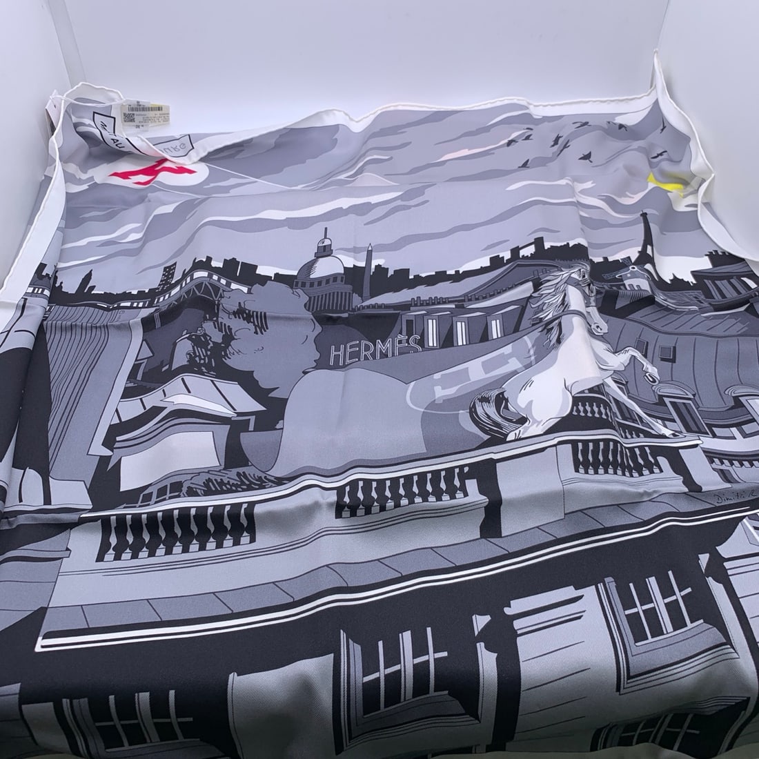 Hermes 70 silk square scarf (1 of 4)