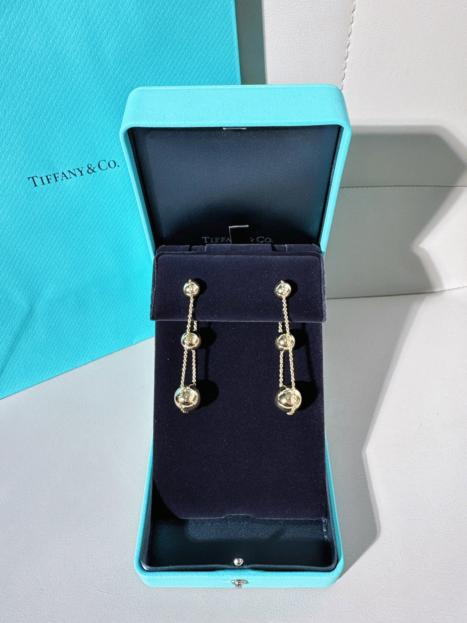 Tiffany & Co. HardWear Triple Drop Ball Earrings in 18k Yellow Gold: Creator: Tiffany & Co.Weight: 12.2 gDimensions: Length: 2.37 in (60 mm)Period: 2010-Date of Manufacture: unknowCondition: Good. In original box.