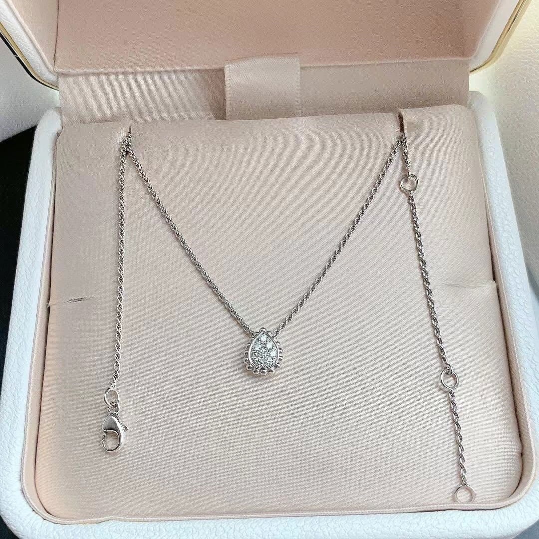 Boucheron Round Diamonds 18K White Gold Serpent Boheme Pendant XS Size (1 of 7)