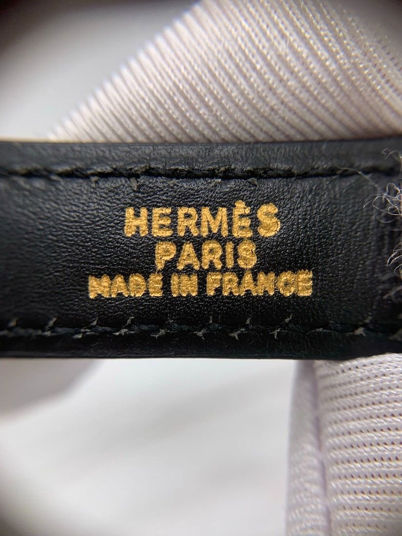 Auth HERMES Kelly 28 Box Calf Handbag Black GHW Circl U Origin France - 11