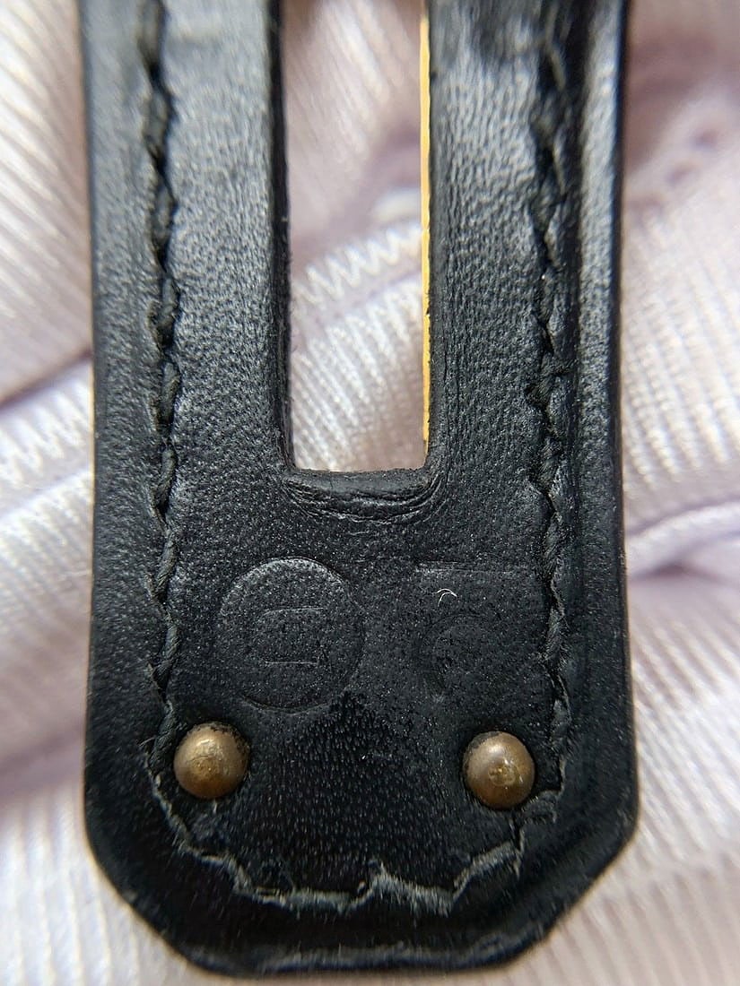Auth HERMES Kelly 28 Box Calf Handbag Black GHW Circl U Origin France - 13