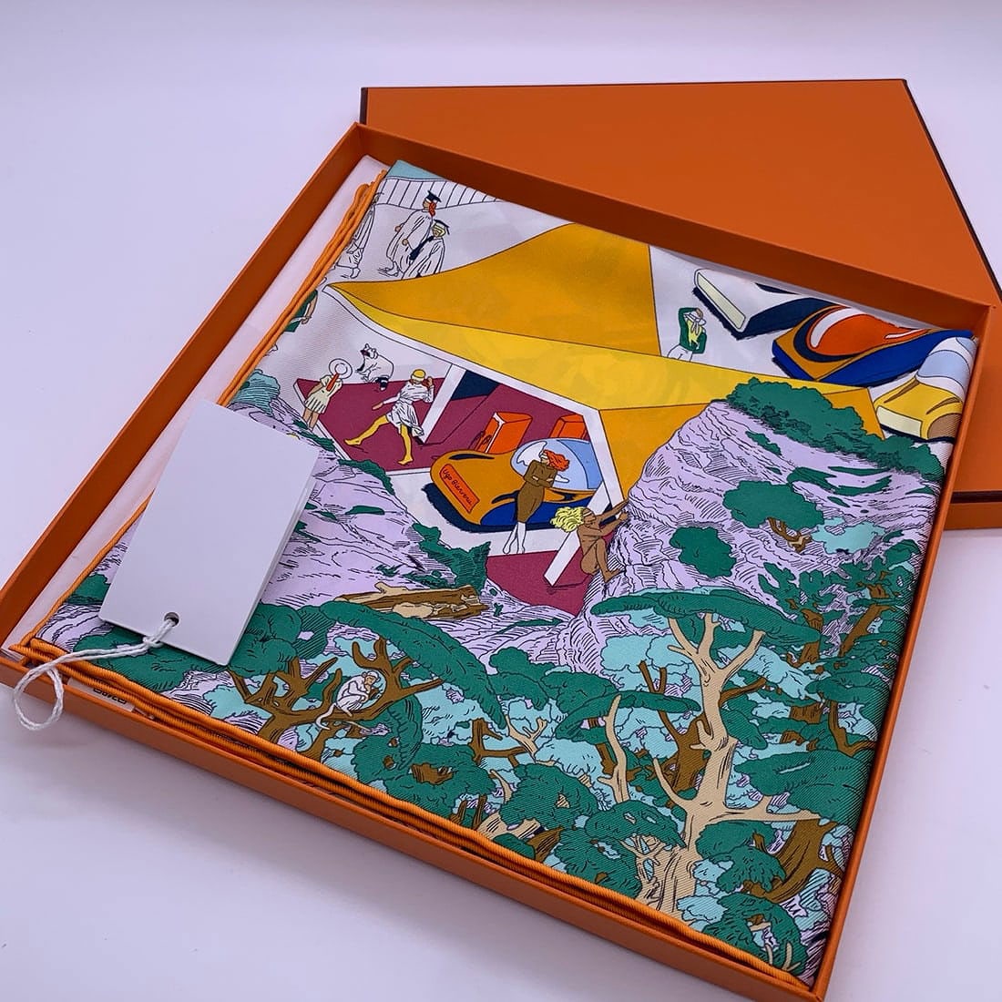 Hermes 90 silk square scarf: Hermes 90 silk square scarf